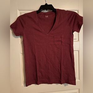 NWT Madewell tee XXS Dusty Burgundy